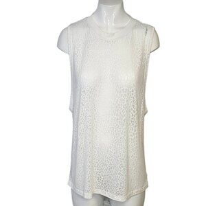 Lululemon All Yours Boyfriend Tank, Veil, City Camo Burnout White